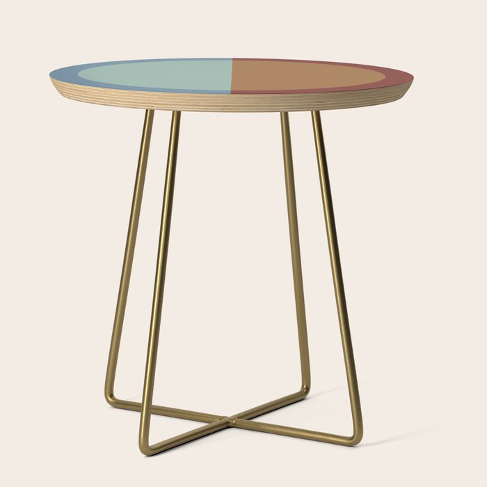 Color Block Abstract X Side Table Gallery Image 1