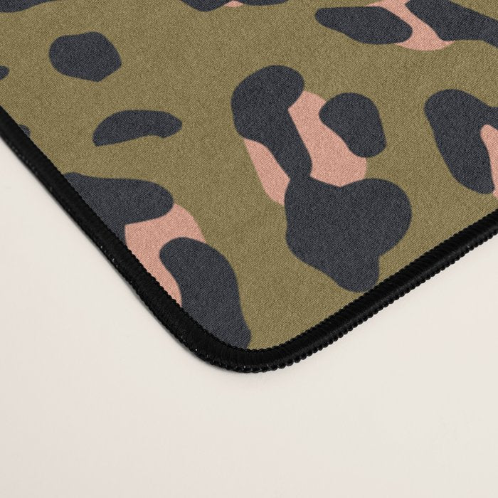 Leopard Spots Olive Desk Mat Gallery Image 4