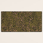 Leopard Spots Olive Desk Mat Gallery Image 3