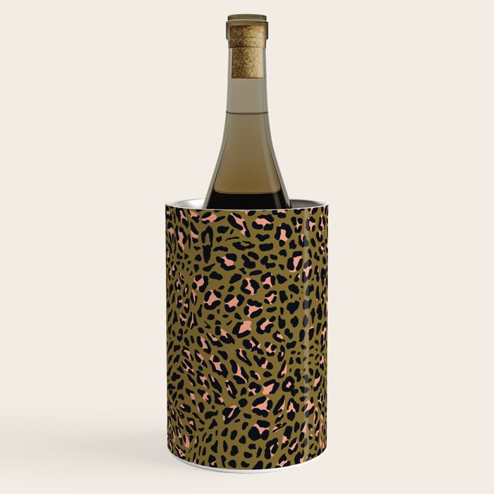 Leopard Spots Olive Wine Chiller Gallery Image 1