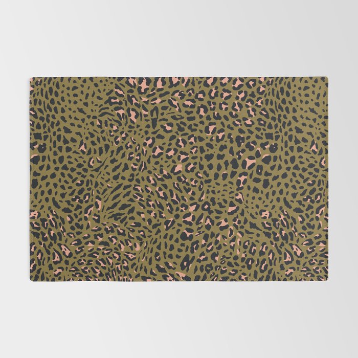Leopard Spots Olive Rug Gallery Image 2