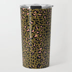 Leopard Spots Olive Travel Mug Gallery Image 1