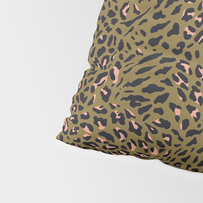 Leopard Spots Olive Pillow Sham Gallery Image 4