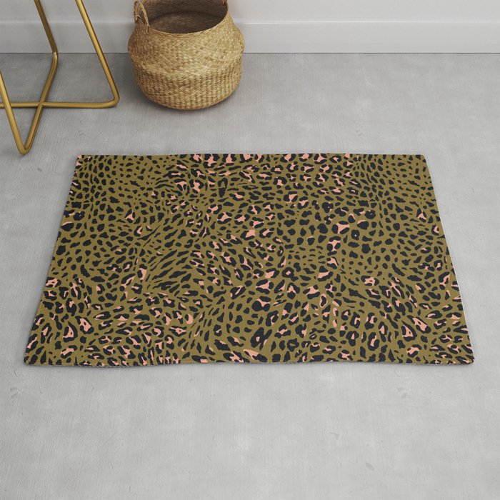 Leopard Spots Olive Rug Gallery Image 1