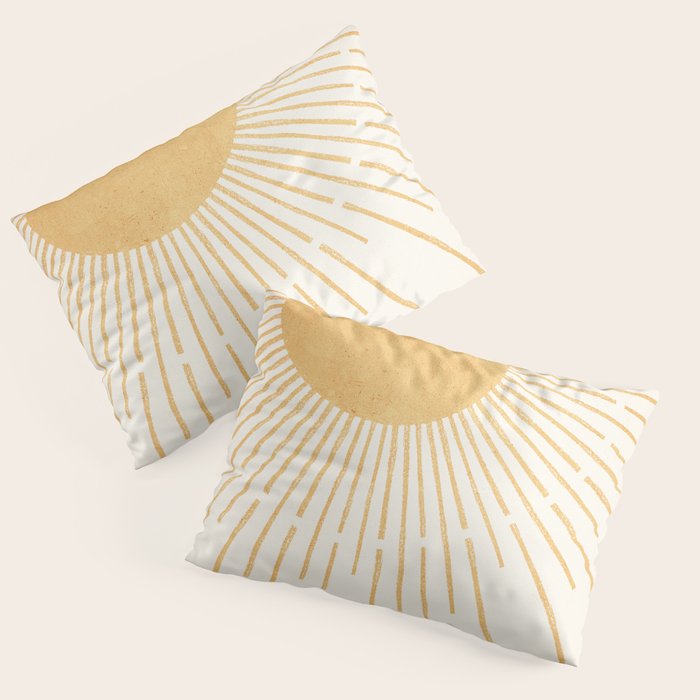 Boho Sun no. 8 Yellow Pillow Sham Gallery Image 1