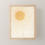 Boho Sun no. 8 Yellow Mini Art Print Gallery Image 1