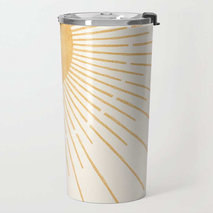 Boho Sun no. 8 Yellow Travel Mug Gallery Image 2