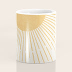 Boho Sun no. 8 Yellow Coffee Mug Gallery Image 4