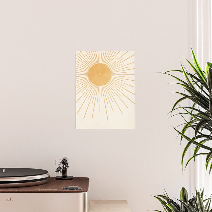 Boho Sun no. 8 Yellow Poster Gallery Image 2