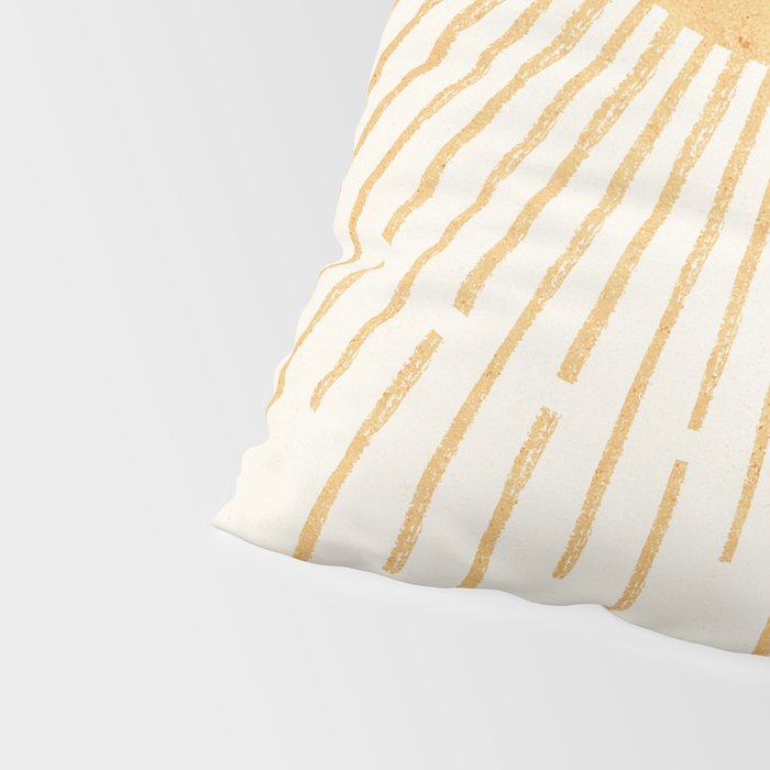 Boho Sun no. 8 Yellow Pillow Sham Gallery Image 4