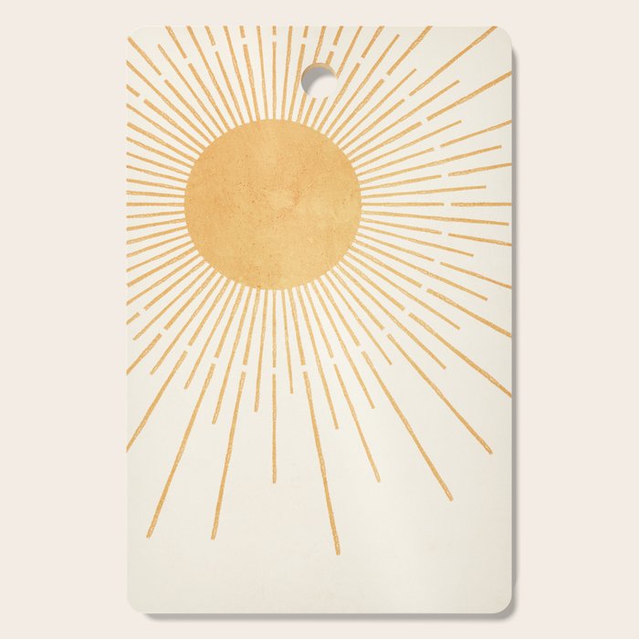 Boho Sun no. 8 Yellow Cutting Board Gallery Image 1