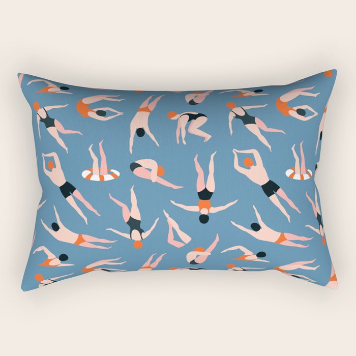 Swimming pool Rectangular Pillow Gallery Image 2