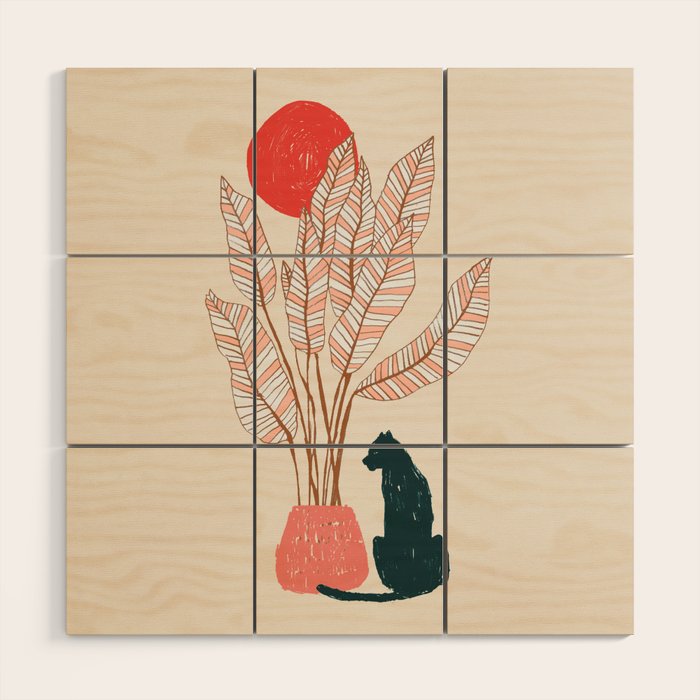 Summer panther Wood Wall Art Gallery Image 1