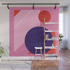 Abstract geometry with circles Wall Mural Gallery Image 1
