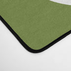 Squiggle Maze Minimalist Abstract Pattern Olive Moss Green Desk Mat Gallery Image 4