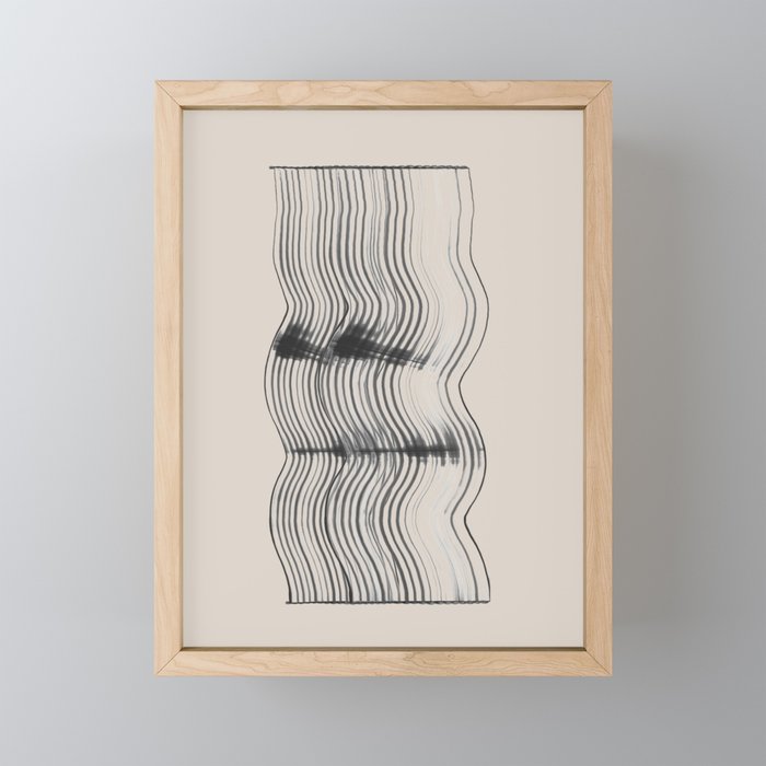 Neutral Minimal Graphic Mini Art Print Gallery Image 1