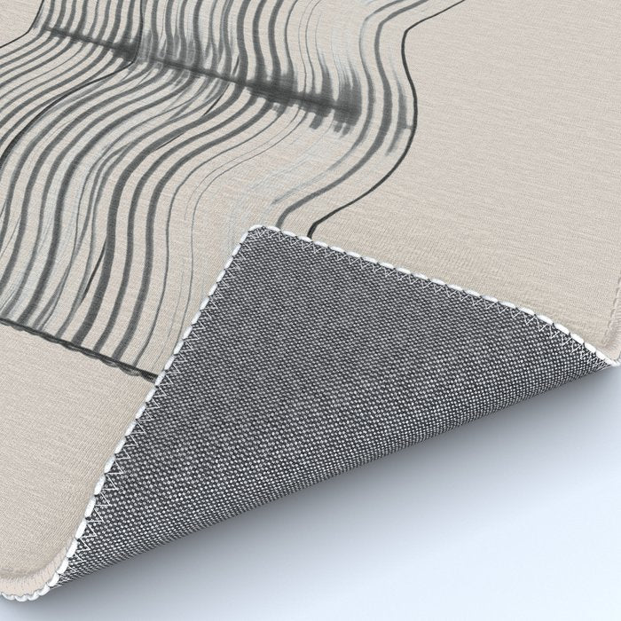 Neutral Minimal Graphic Rug Gallery Image 4