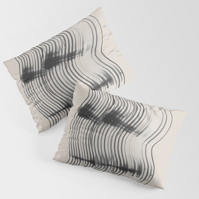 Neutral Minimal Graphic Pillow Sham Gallery Image 3
