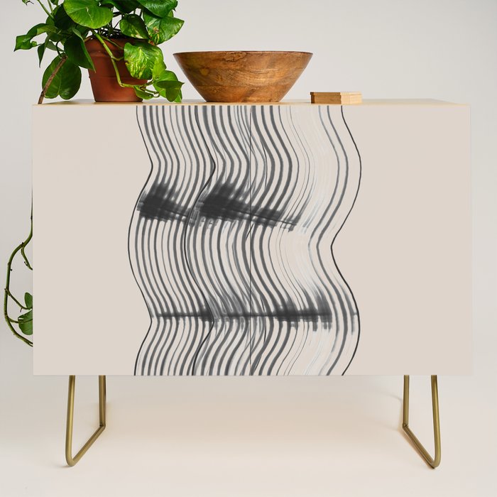 Neutral Minimal Graphic Credenza Gallery Image 1