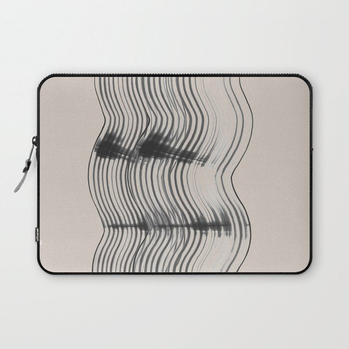 Neutral Minimal Graphic Laptop Sleeve Gallery Image 1