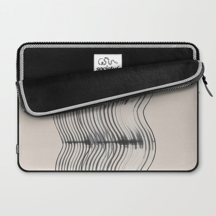 Neutral Minimal Graphic Laptop Sleeve Gallery Image 2