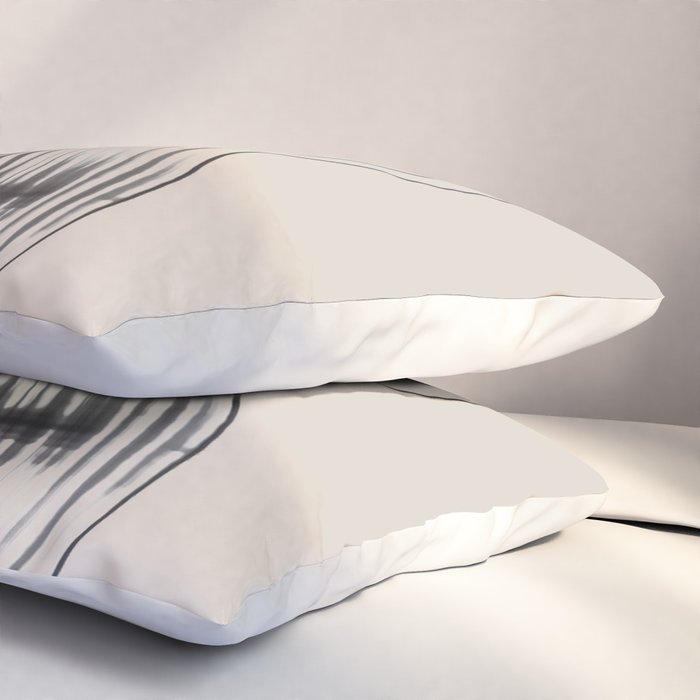 Neutral Minimal Graphic Pillow Sham Gallery Image 3