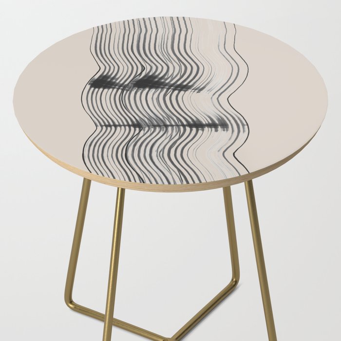 Neutral Minimal Graphic Side Table Gallery Image 2