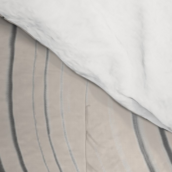 Neutral Minimal Graphic Comforter Gallery Image 4