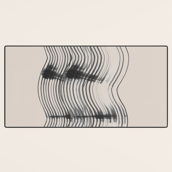 Neutral Minimal Graphic Desk Mat Gallery Image 3