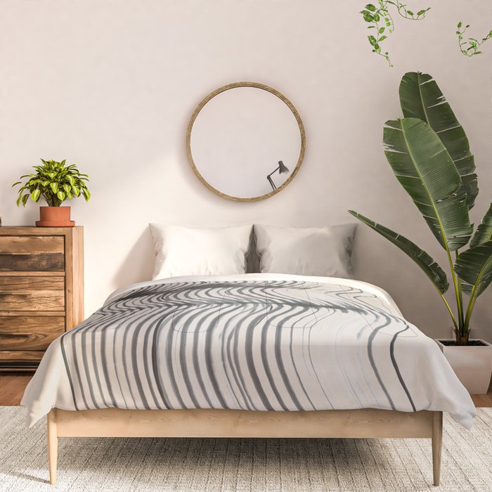Neutral Minimal Graphic Comforter Gallery Image 3
