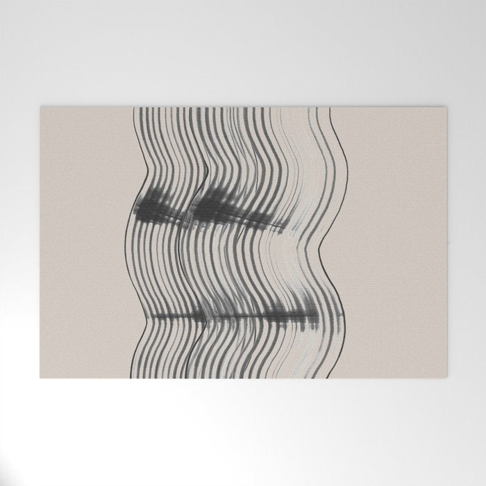 Neutral Minimal Graphic Welcome Mat Gallery Image 1