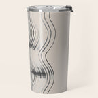Neutral Minimal Graphic Travel Mug Gallery Image 2