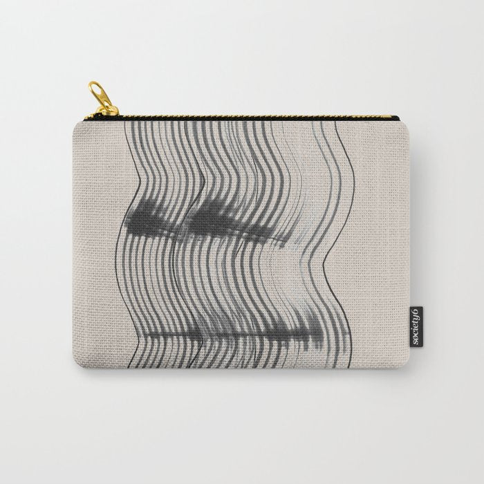 Neutral Minimal Graphic Carry All Pouch Gallery Image 1