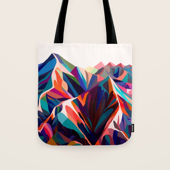Mountains sunset warm Tote Bag Gallery Image 1