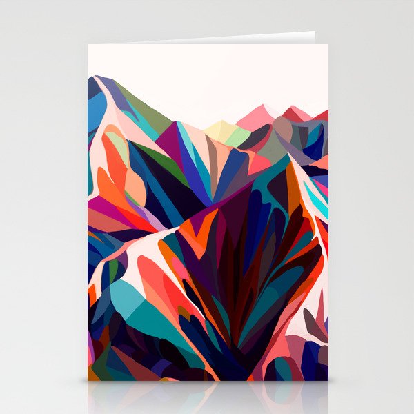 Mountains sunset warm Stationery Card Gallery Image 1