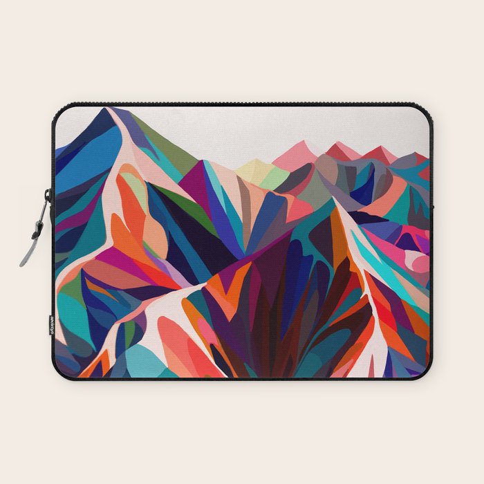 Mountains sunset warm Laptop Sleeve Gallery Image 1