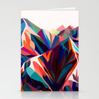 Mountains sunset warm Stationery Card Gallery Image 2