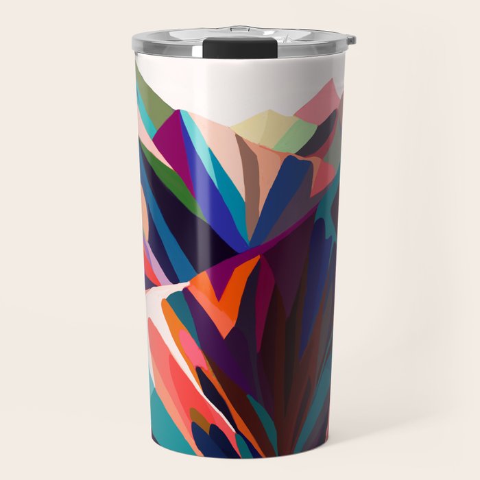 Mountains sunset warm Travel Mug Gallery Image 1