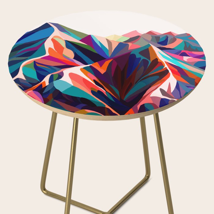 Mountains sunset warm Side Table Gallery Image 2