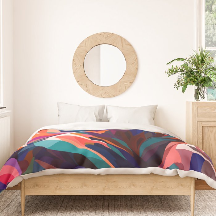 Mountains sunset warm Duvet Cover Gallery Image 3