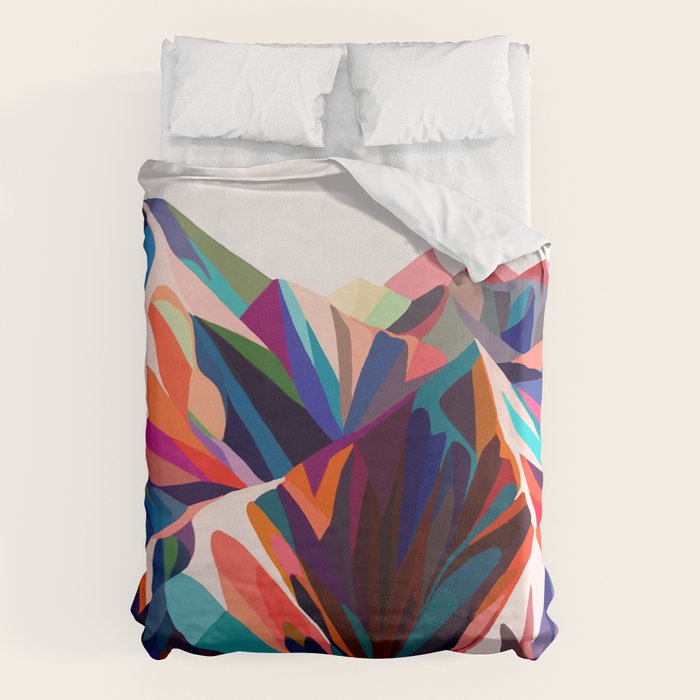 Mountains sunset warm Duvet Cover Gallery Image 6