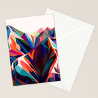 Mountains sunset warm Stationery Card Gallery Image 2