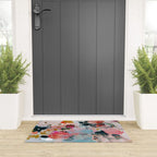floral bloom abstract painting Welcome Mat Gallery Image 3
