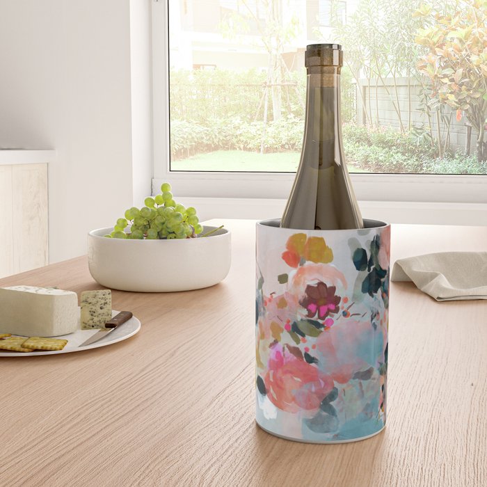 floral bloom abstract painting Wine Chiller Gallery Image 4