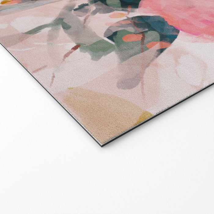 floral bloom abstract painting Welcome Mat Gallery Image 2