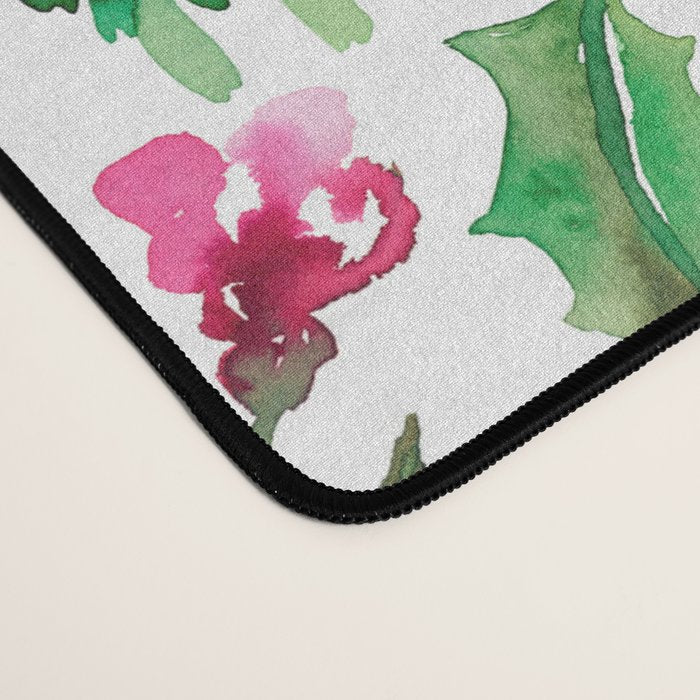 Holiday Christmas Winter Nature Botanical Leaves Green Desk Mat Gallery Image 4