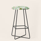 Holiday Christmas Winter Nature Botanical Leaves Green Stool Gallery Image 1