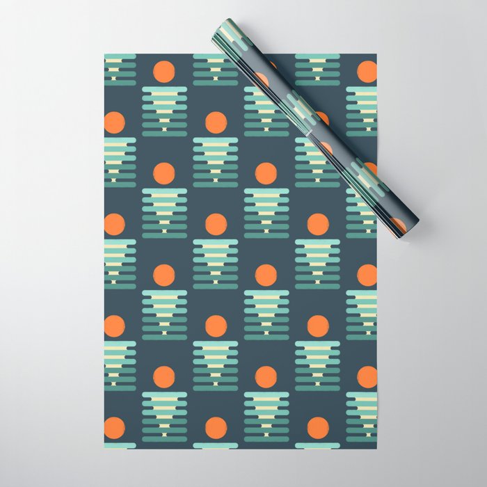 Minimalist ocean Wrapping Paper Gallery Image 1
