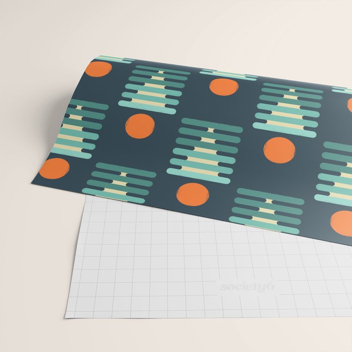 Minimalist ocean Wrapping Paper Gallery Image 2
