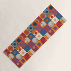 Retro Geo Textile Mid Century Pattern Yoga Mat Gallery Image 1